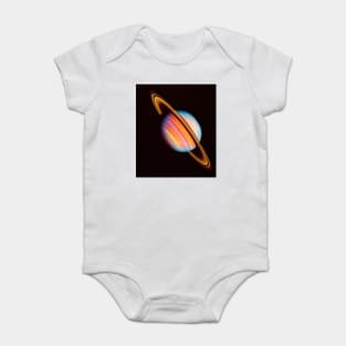 Voyager 2 image of saturn taken in 1981 (R390/0126) Baby Bodysuit